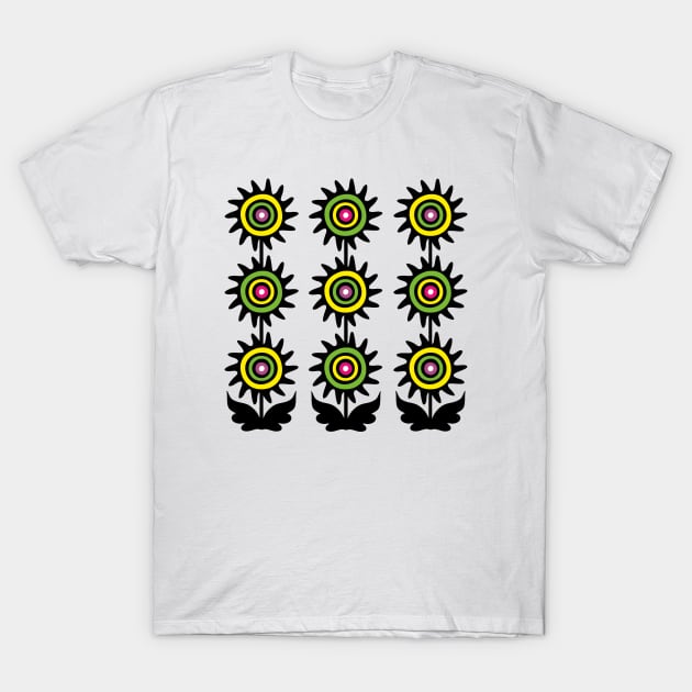 Sunflowers T-Shirt by Frenzy Fox